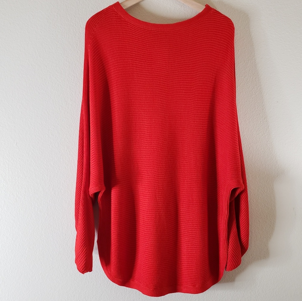 H&M Dolman Sleeve Red Sweater
